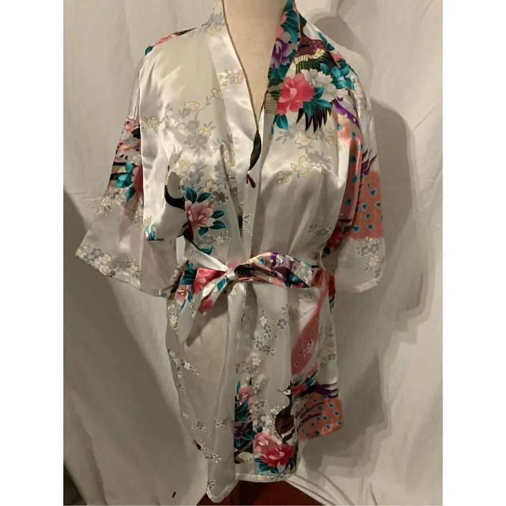 Bride white robe xs/s